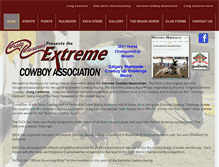 Tablet Screenshot of extremecowboyassociation.com